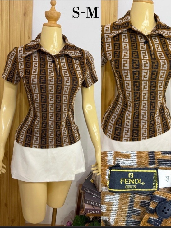 Fendi Tops - FENDI Monogram Polo Shirt (FINAL SALE)